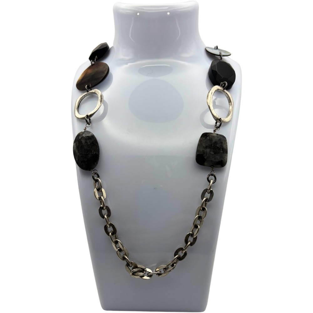 Kenneth Cole Mixed Materials Statement Necklace